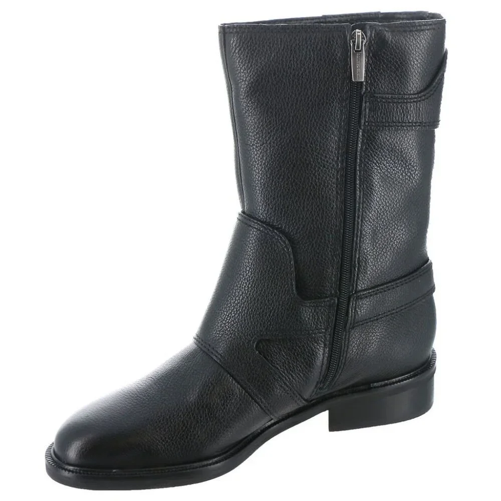 🆕 VINCE CAMUTO Alicenta Moto Bootie Boots 36, 5.5 Black - Picture 3 of 13